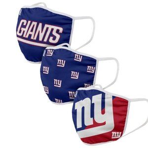 New York Giants FOCO Face Mask 3-Pack